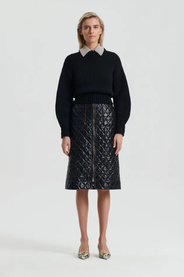 Women Knitwear Scanlan Theodore COCOON SWEATER BLACK