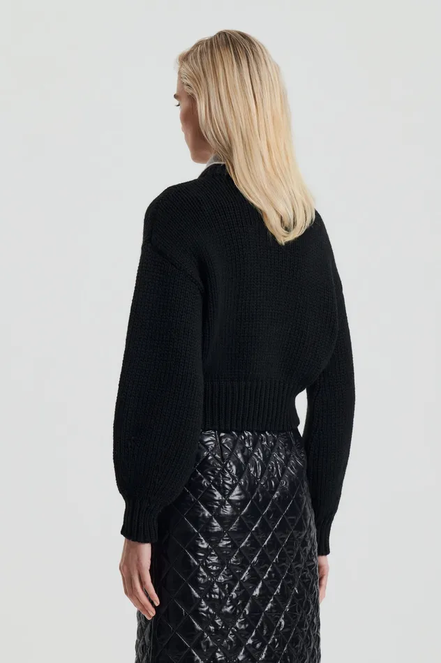 Women Knitwear Scanlan Theodore COCOON SWEATER BLACK