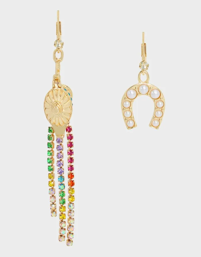 Women LUCKING OUT MISMATCH GENIE EARRINGS MULTI Betsey Johnson Women LUCKING OUT MISMATCH GENIE EARRINGS MULTI Betsey Johnson