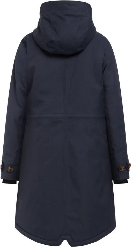 Women Luna Parka Dark Night Blue Didriksons Autumn Jackets