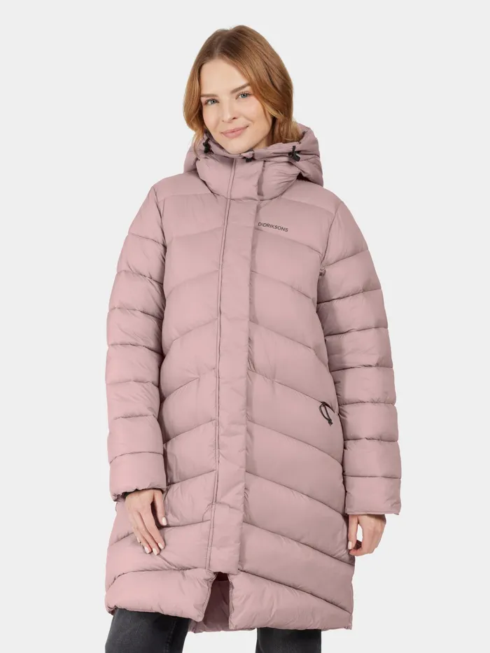 Women Marion Parka Oyster Lilac Didriksons Autumn Jackets