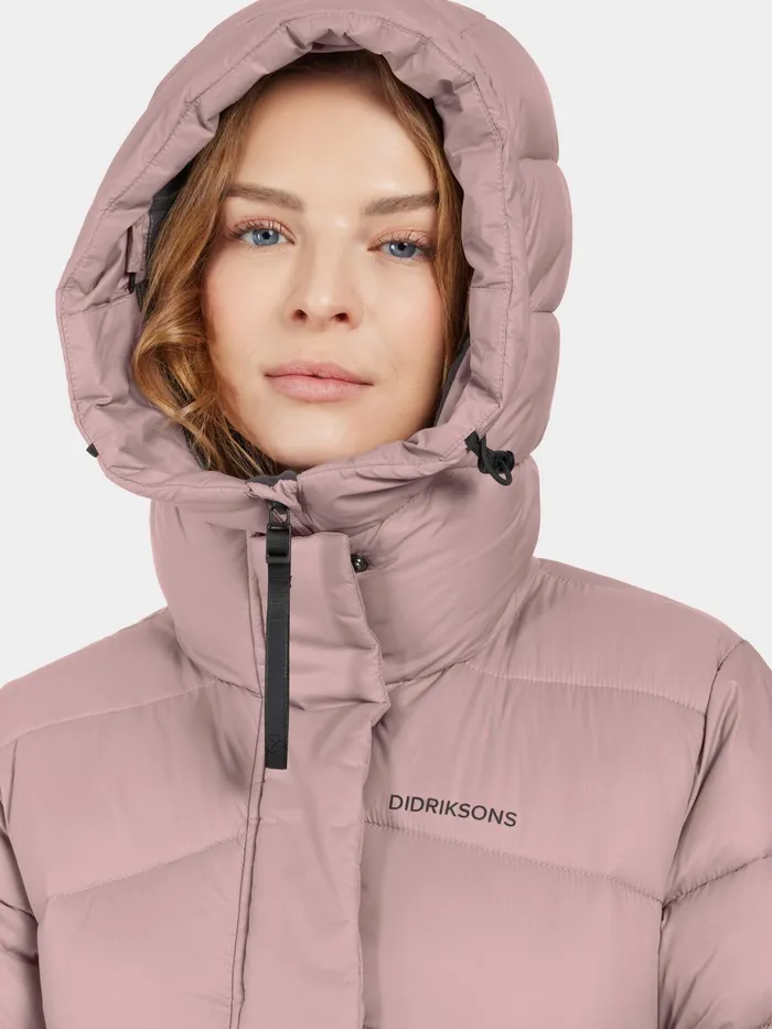 Women Marion Parka Oyster Lilac Didriksons Autumn Jackets