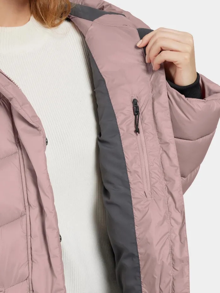 Women Marion Parka Oyster Lilac Didriksons Autumn Jackets