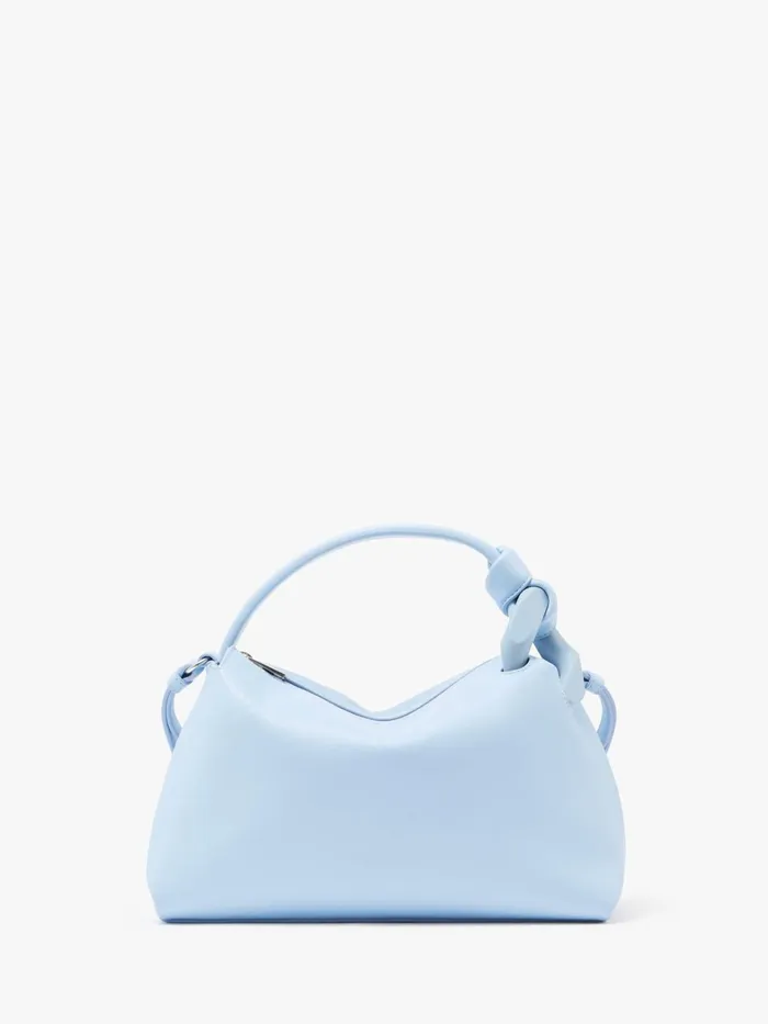 WomenMen Corner Bag JW Anderson SMALL JWA CORNER BAG 8211 LEATHER CROSSBODY BAG Light Blue