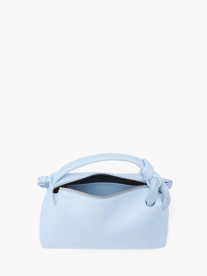 WomenMen Corner Bag JW Anderson SMALL JWA CORNER BAG 8211 LEATHER CROSSBODY BAG Light Blue