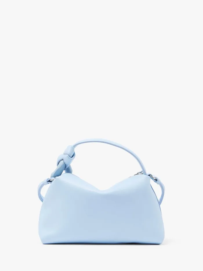 WomenMen Corner Bag JW Anderson SMALL JWA CORNER BAG 8211 LEATHER CROSSBODY BAG Light Blue