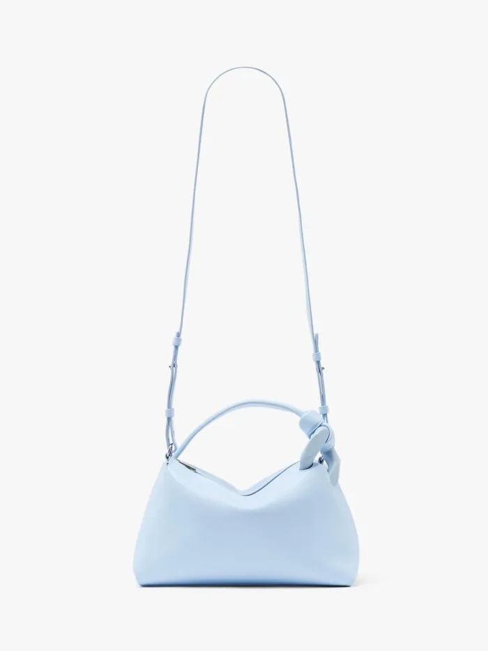WomenMen Corner Bag JW Anderson SMALL JWA CORNER BAG 8211 LEATHER CROSSBODY BAG Light Blue