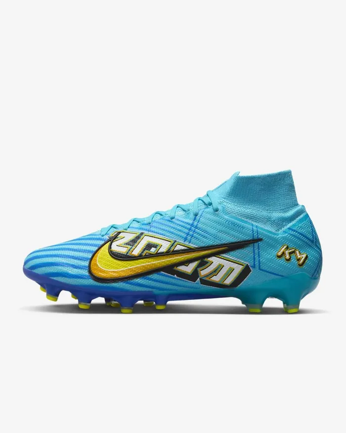 WomenMen Nike All Shoes Mercurial Superfly 9 Elite KM AG Baltic Bluewhite