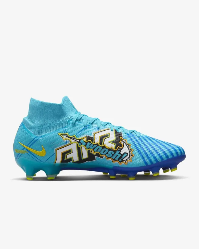 WomenMen Nike All Shoes Mercurial Superfly 9 Elite KM AG Baltic Bluewhite