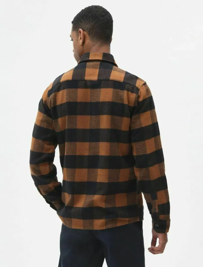 WomenMen Shirts Dickies New Sacramento Shirt Brown Duck