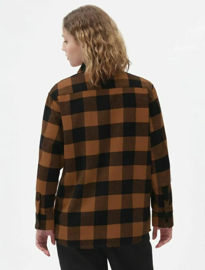 WomenMen Shirts Dickies New Sacramento Shirt Brown Duck