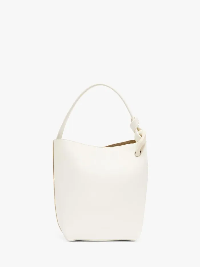WomenMen Shoulder Bags JW Anderson JWA CORNER BUCKET 8211 LEATHER TOP HANDLE BAG Off White WomenMen Shoulder Bags JW Anderson JWA CORNER BUCKET 8211 LEATHER TOP HANDLE BAG Off White