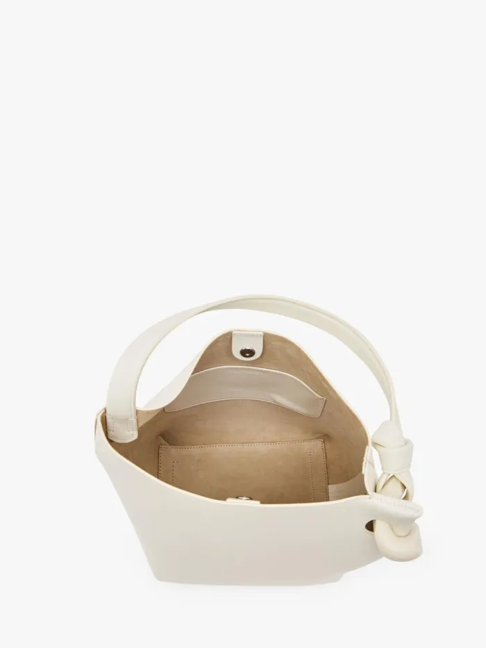 WomenMen Shoulder Bags JW Anderson JWA CORNER BUCKET 8211 LEATHER TOP HANDLE BAG Off White WomenMen Shoulder Bags JW Anderson JWA CORNER BUCKET 8211 LEATHER TOP HANDLE BAG Off White