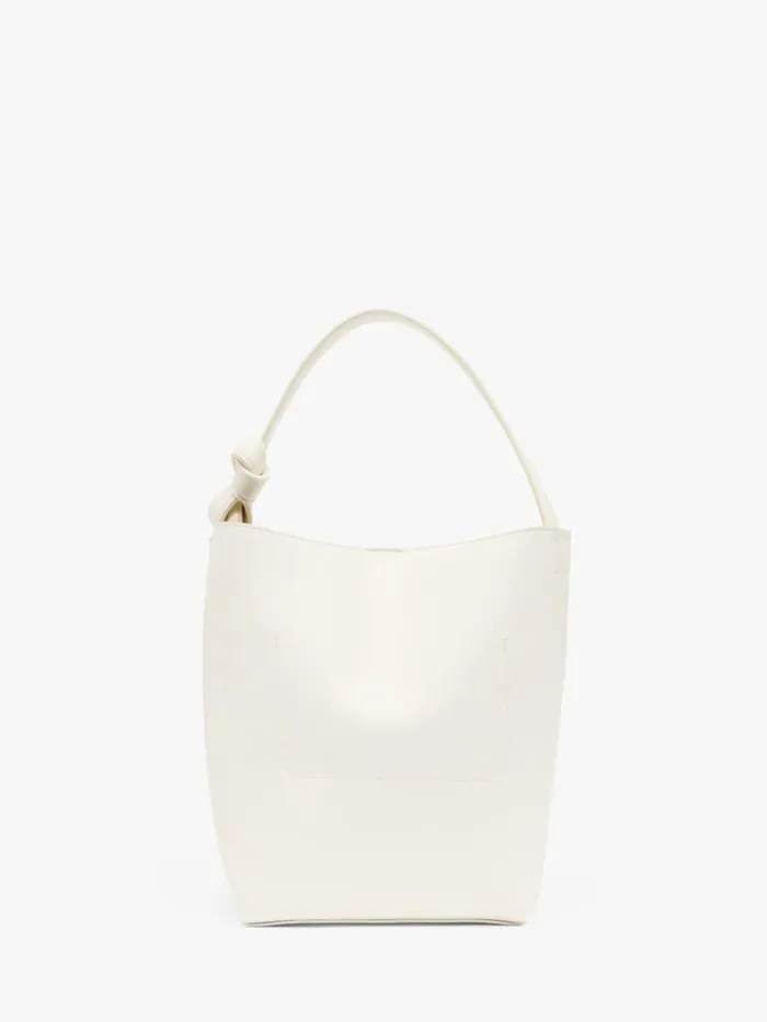 WomenMen Shoulder Bags JW Anderson JWA CORNER BUCKET 8211 LEATHER TOP HANDLE BAG Off White WomenMen Shoulder Bags JW Anderson JWA CORNER BUCKET 8211 LEATHER TOP HANDLE BAG Off White
