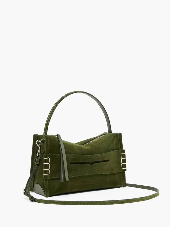 WomenMen Top Handle Bags JW Anderson LOAFER BAG 8211 SUEDE SHOULDER BAG Khaki WomenMen Top Handle Bags JW Anderson LOAFER BAG 8211 SUEDE SHOULDER BAG Khaki
