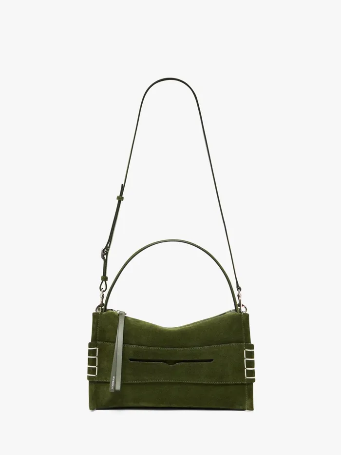 WomenMen Top Handle Bags JW Anderson LOAFER BAG 8211 SUEDE SHOULDER BAG Khaki WomenMen Top Handle Bags JW Anderson LOAFER BAG 8211 SUEDE SHOULDER BAG Khaki