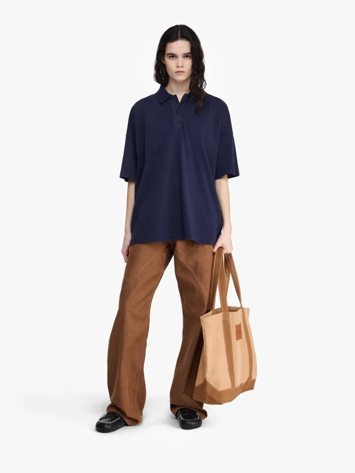 WomenMen Tote Bags JW Anderson CANVAS TOTE WITH DIGITAL PRINT Tobacco WomenMen Tote Bags JW Anderson CANVAS TOTE WITH DIGITAL PRINT Tobacco