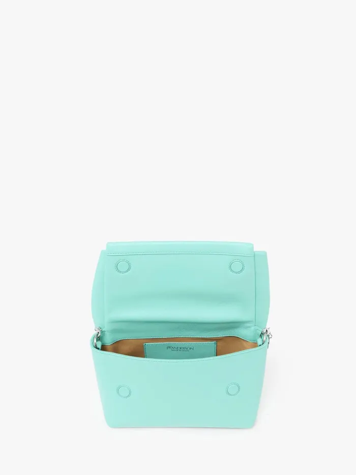 WomenMen Twister Bag JW Anderson MEDIUM BOW TWISTER 8211 LEATHER TOP HANDLE BAG Aqua WomenMen Twister Bag JW Anderson MEDIUM BOW TWISTER 8211 LEATHER TOP HANDLE BAG Aqua