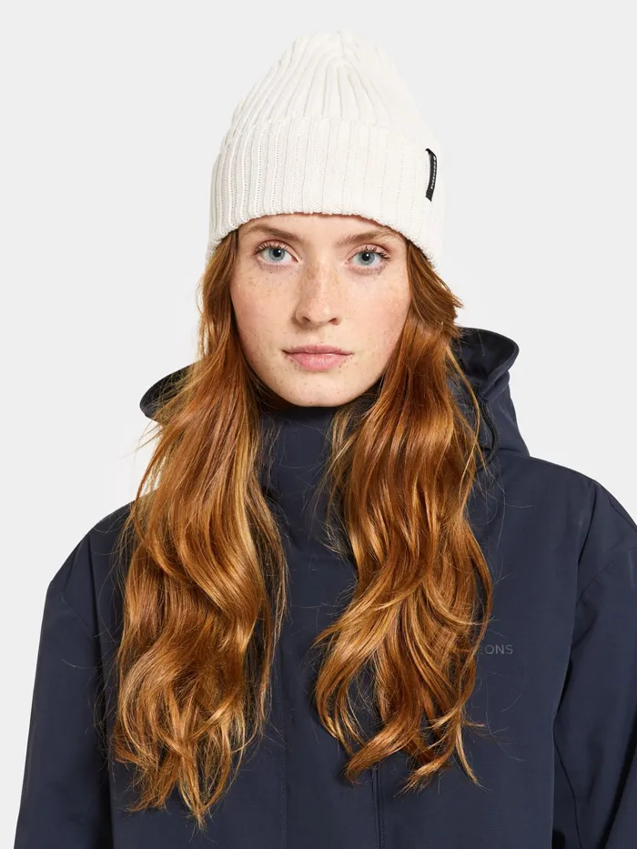 WomenMenYouth Laken Beanie Off White Didriksons Hats and Caps