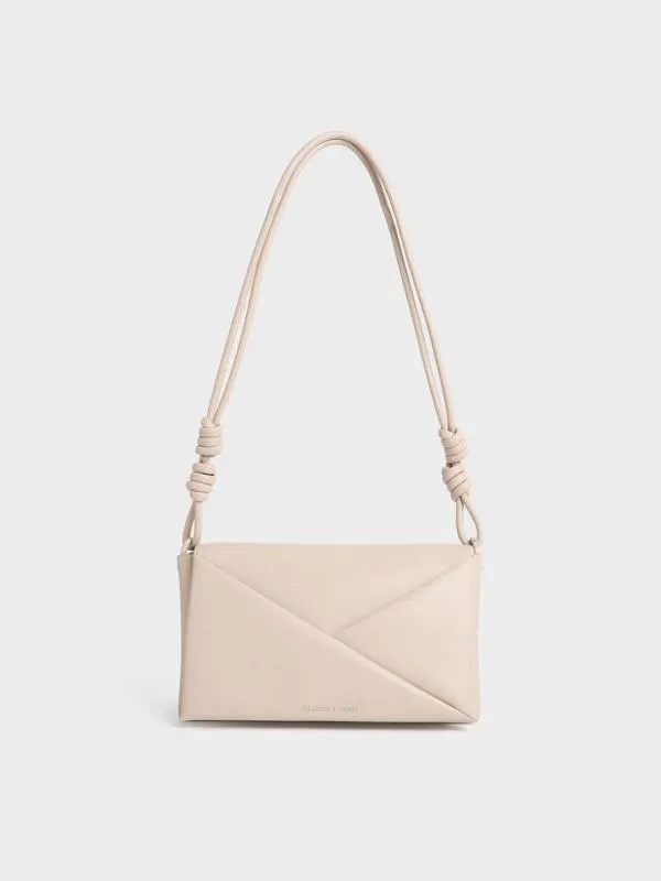 Women Midori Geometric Shoulder Bag 8211 Oat CHARLES and KEITH Shoulder Bags