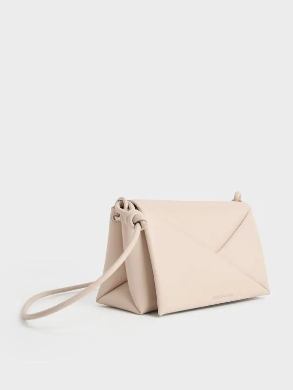 Women Midori Geometric Shoulder Bag 8211 Oat CHARLES and KEITH Shoulder Bags