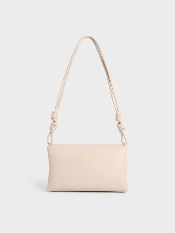 Women Midori Geometric Shoulder Bag 8211 Oat CHARLES and KEITH Shoulder Bags