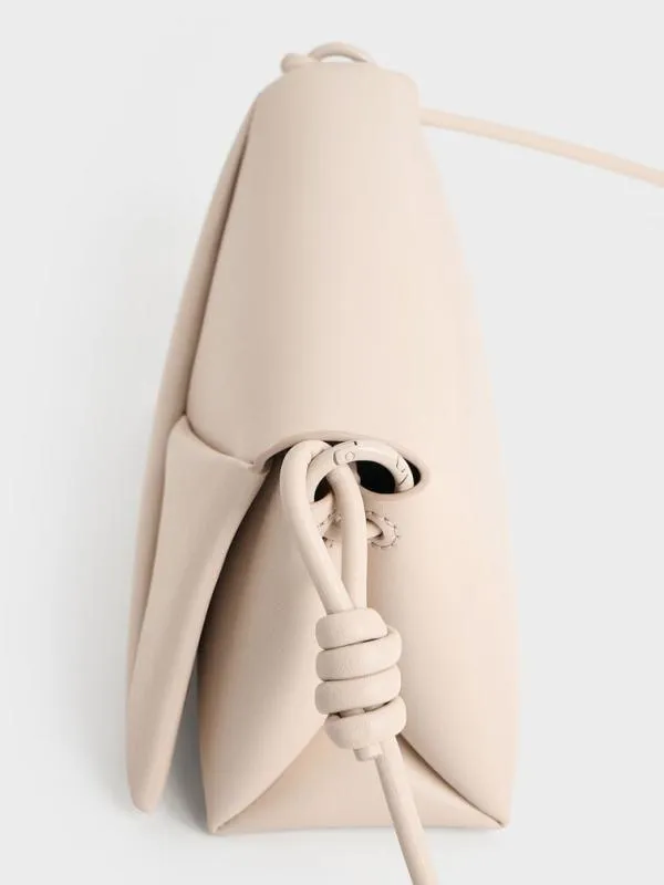 Women Midori Geometric Shoulder Bag 8211 Oat CHARLES and KEITH Shoulder Bags