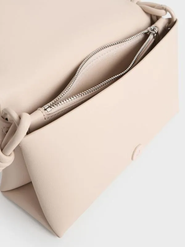 Women Midori Geometric Shoulder Bag 8211 Oat CHARLES and KEITH Shoulder Bags