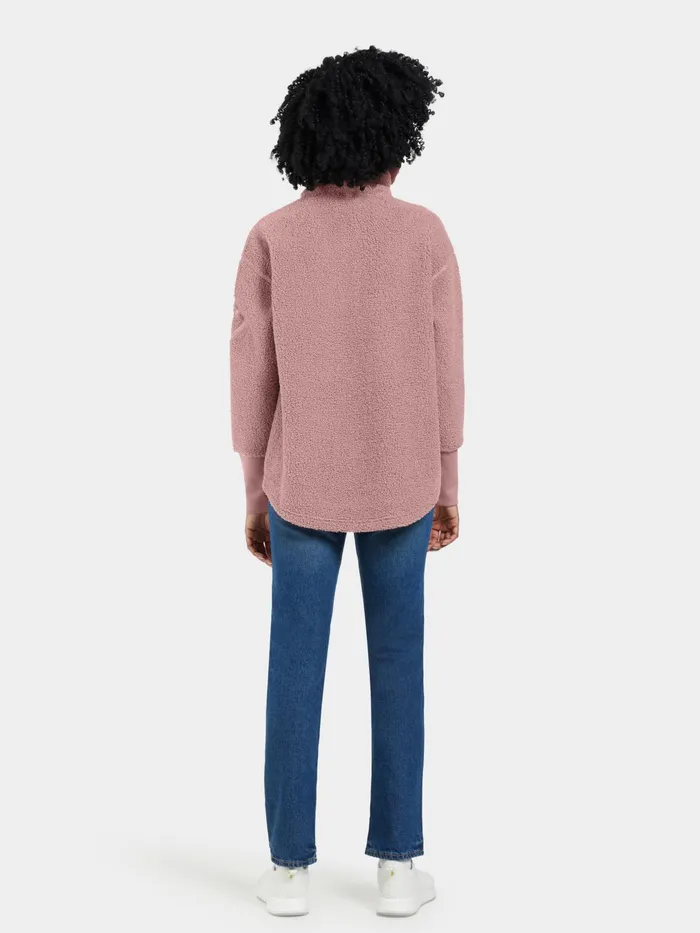 Women Monia Half Zip Faded Wine Didriksons Spring Jackets
