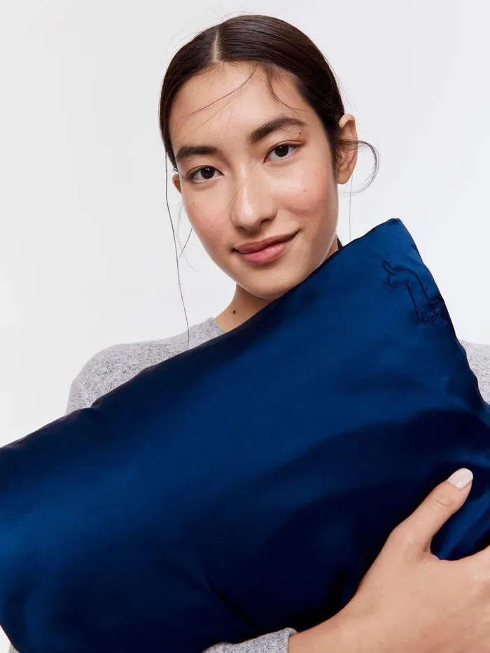 Women Mulberry Silk Pillowcase Navy Peter Alexander Silk