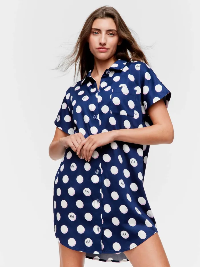 Women Navy Spot Nightshirt Multi Peter Alexander Nighties