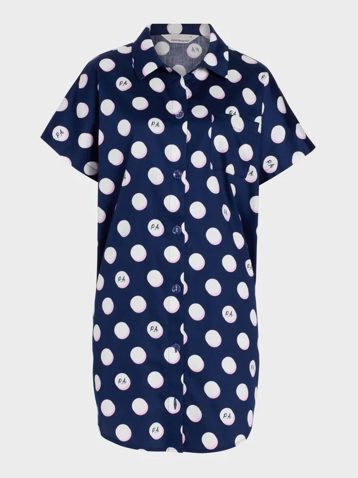 Women Navy Spot Nightshirt Multi Peter Alexander Nighties