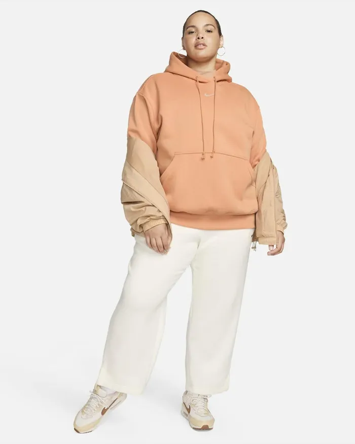 Women Nike Matching Sets Sportswear Phoenix Fleece Amber Brownsail