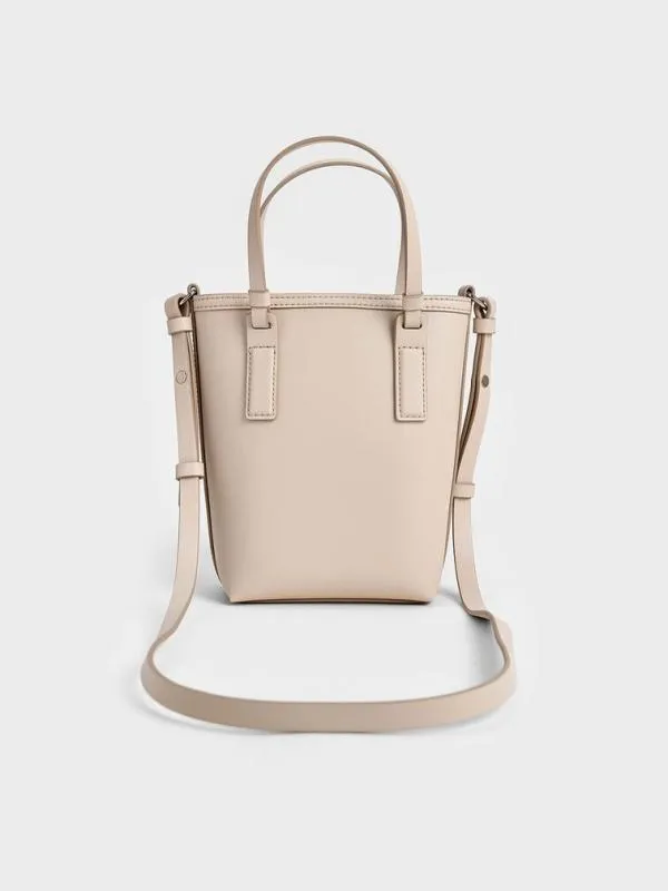 Women Noelle Elongated Tote 8211 Ivory CHARLES and KEITH Tote Bags