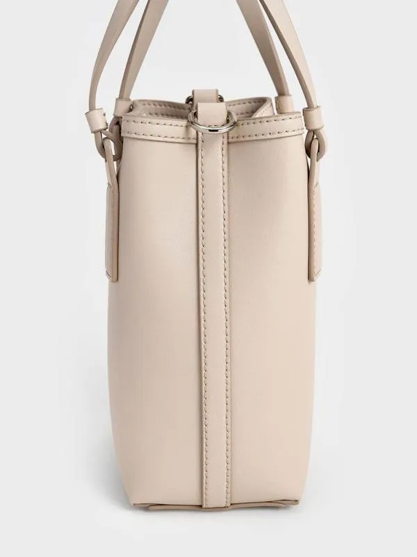 Women Noelle Elongated Tote 8211 Ivory CHARLES and KEITH Tote Bags