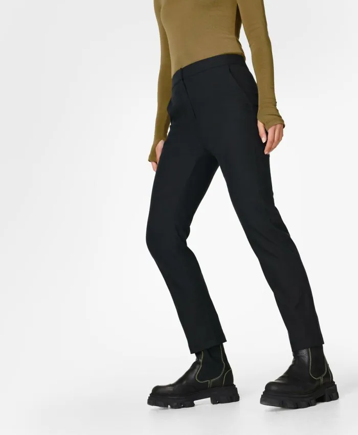 Women NonStop Slim Leg Trousers Black Sweaty Betty Trousers
