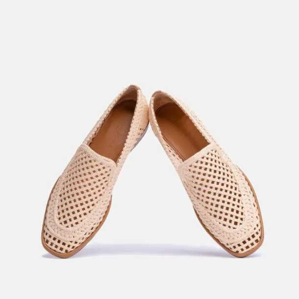 Women ORLANA Natural Cellulose Raffia Clergerie Loafers and Moccasins