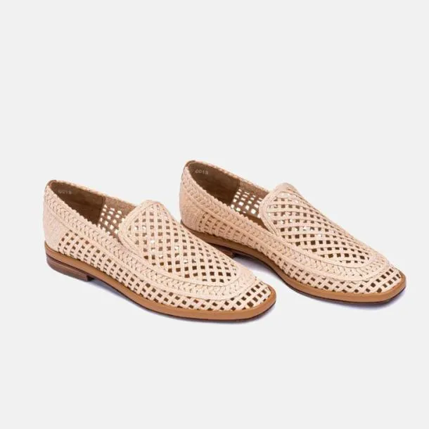 Women ORLANA Natural Cellulose Raffia Clergerie Loafers and Moccasins