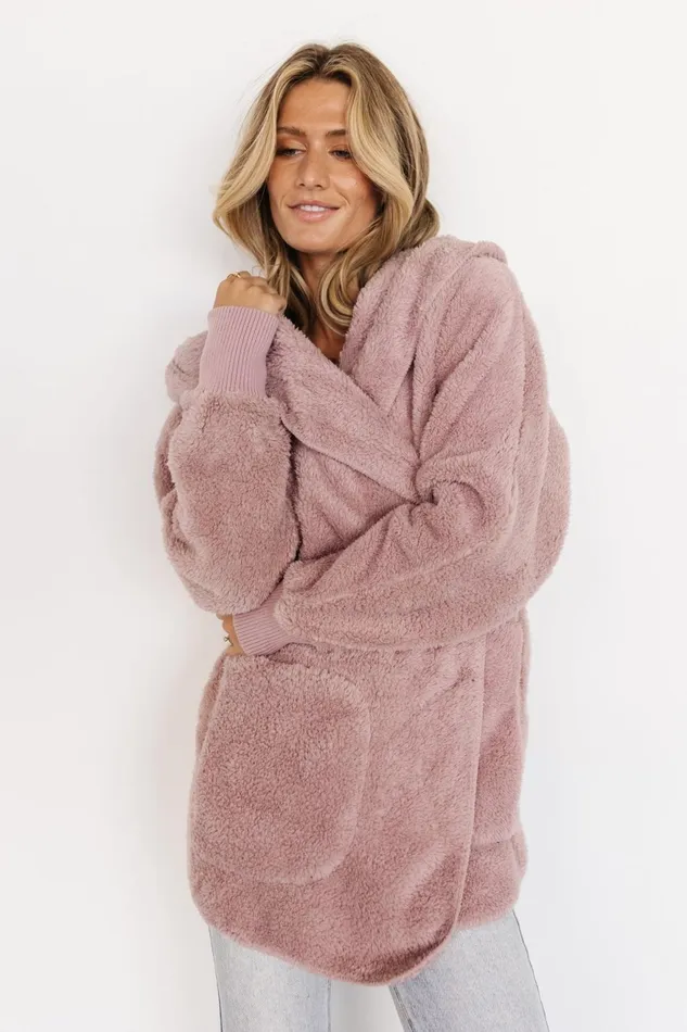 Women Outerwear Baltic Born Melrose Teddy Jacket Dusty Lilac Women Outerwear Baltic Born Melrose Teddy Jacket Dusty Lilac