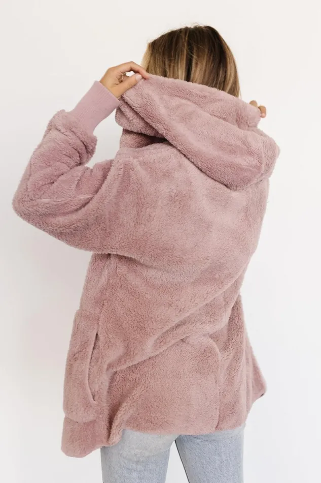 Women Outerwear Baltic Born Melrose Teddy Jacket Dusty Lilac Women Outerwear Baltic Born Melrose Teddy Jacket Dusty Lilac