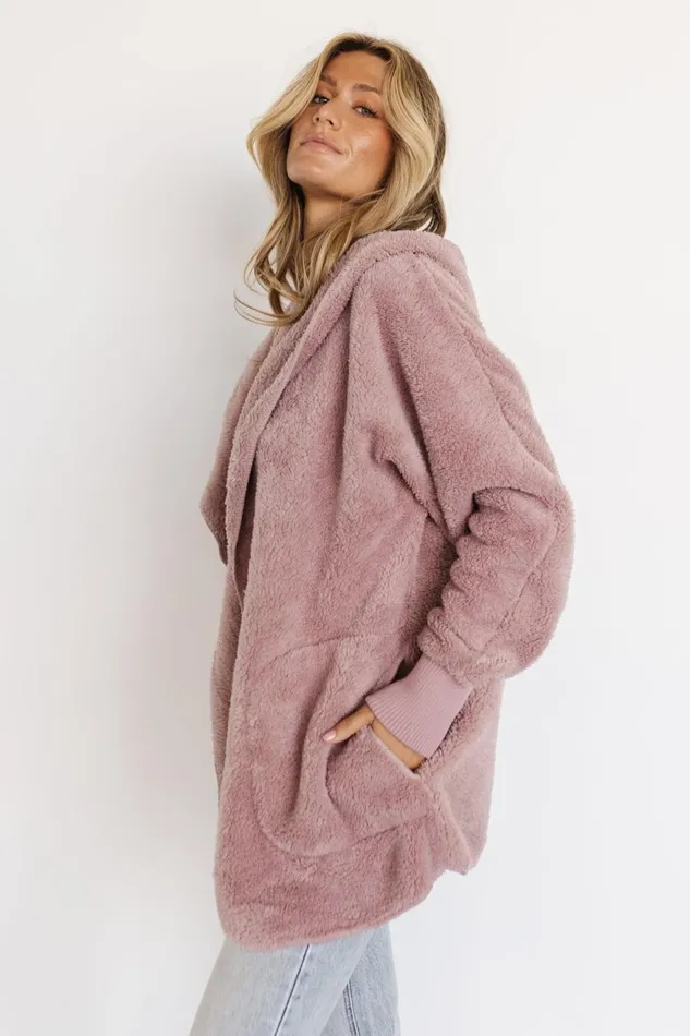 Women Outerwear Baltic Born Melrose Teddy Jacket Dusty Lilac Women Outerwear Baltic Born Melrose Teddy Jacket Dusty Lilac