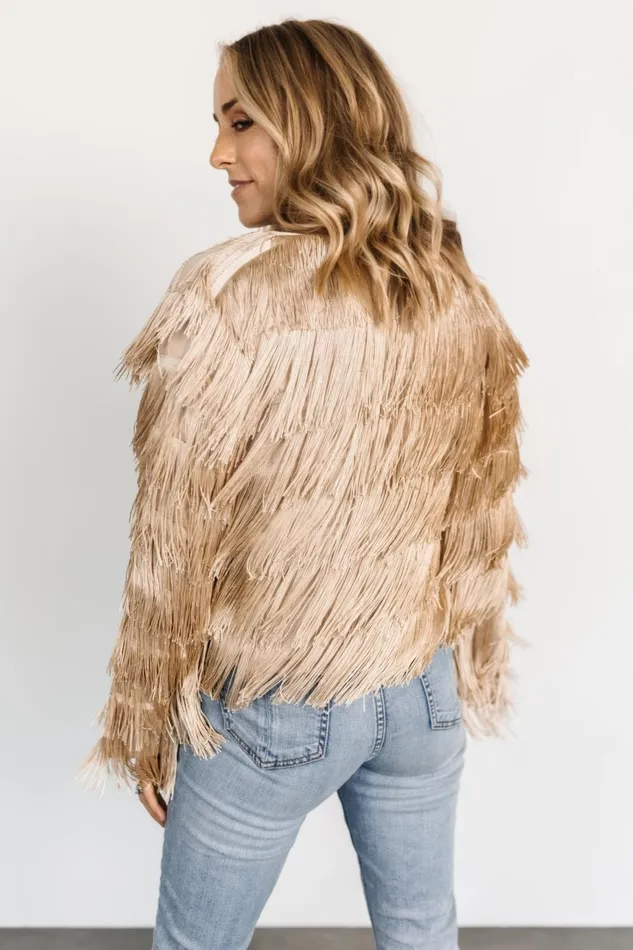 Women Outerwear Baltic Born Sheridan Fringe Jacket Champagne