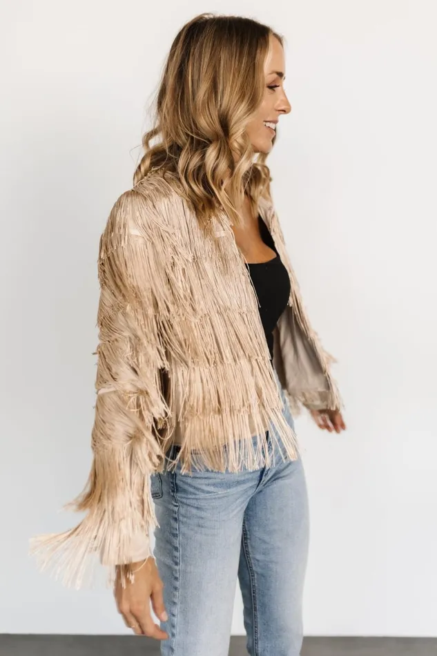 Women Outerwear Baltic Born Sheridan Fringe Jacket Champagne