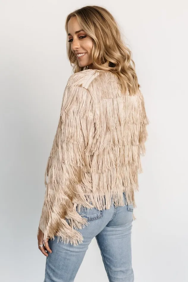 Women Outerwear Baltic Born Sheridan Fringe Jacket Champagne