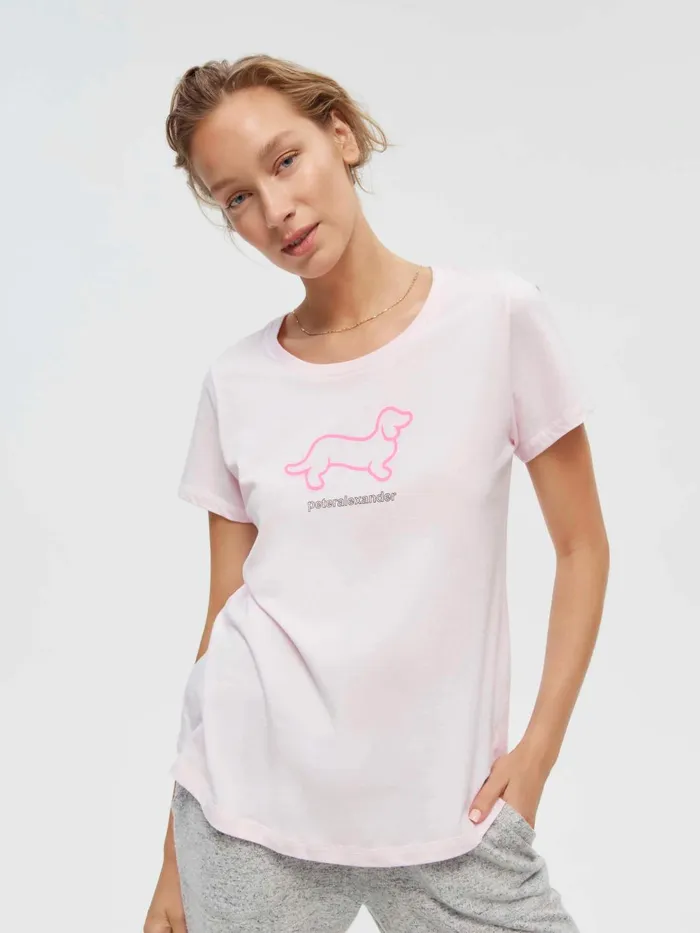 Women PA Classic Penny Tee Hot Pink Peter Alexander Classic Tops