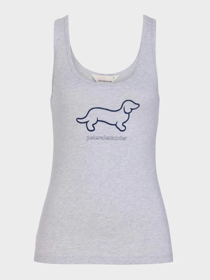 Women PA Penny Tank Navy Peter Alexander Classic Tops