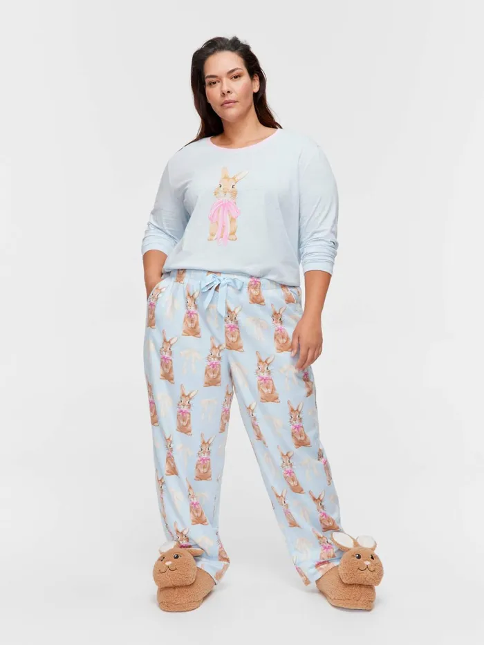 Women PA Plus Bow Bunny Bamboo Flannelette Classic Pj Pant Multi Peter Alexander Online Only Styles Women PA Plus Bow Bunny Bamboo Flannelette Classic Pj Pant Multi Peter Alexander Online Only Styles