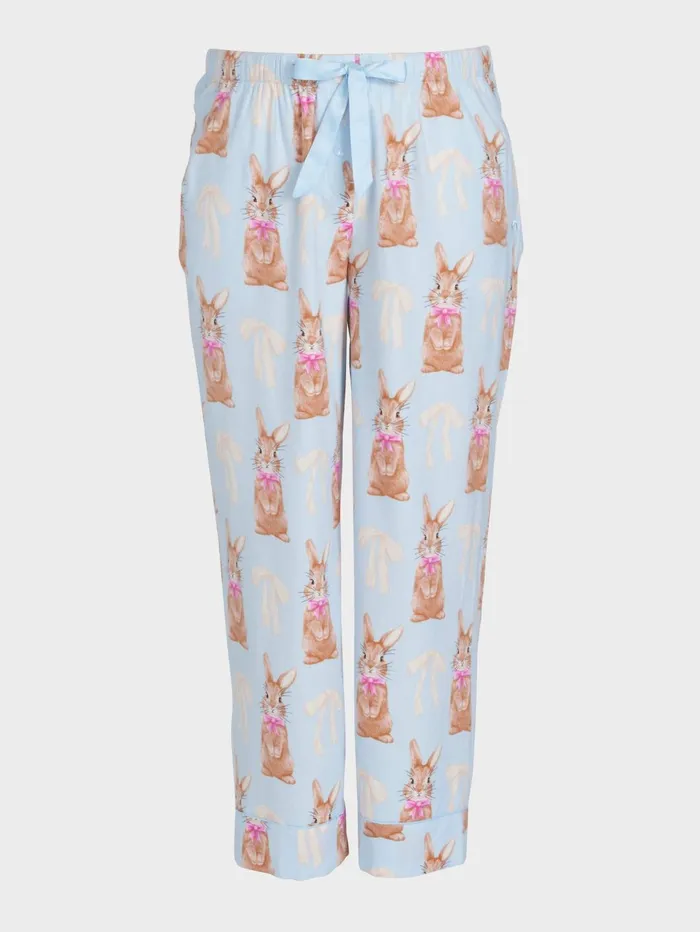 Women PA Plus Bow Bunny Bamboo Flannelette Classic Pj Pant Multi Peter Alexander Online Only Styles