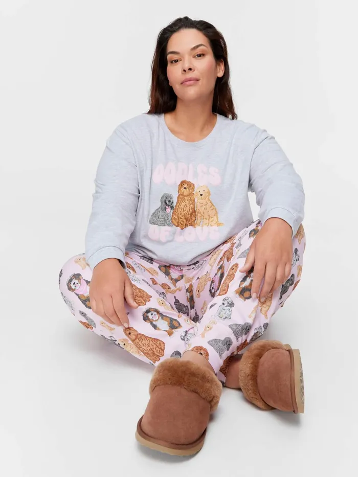 Women PA Plus Groodle Easy Pj Pant Multi Peter Alexander Online Only Styles