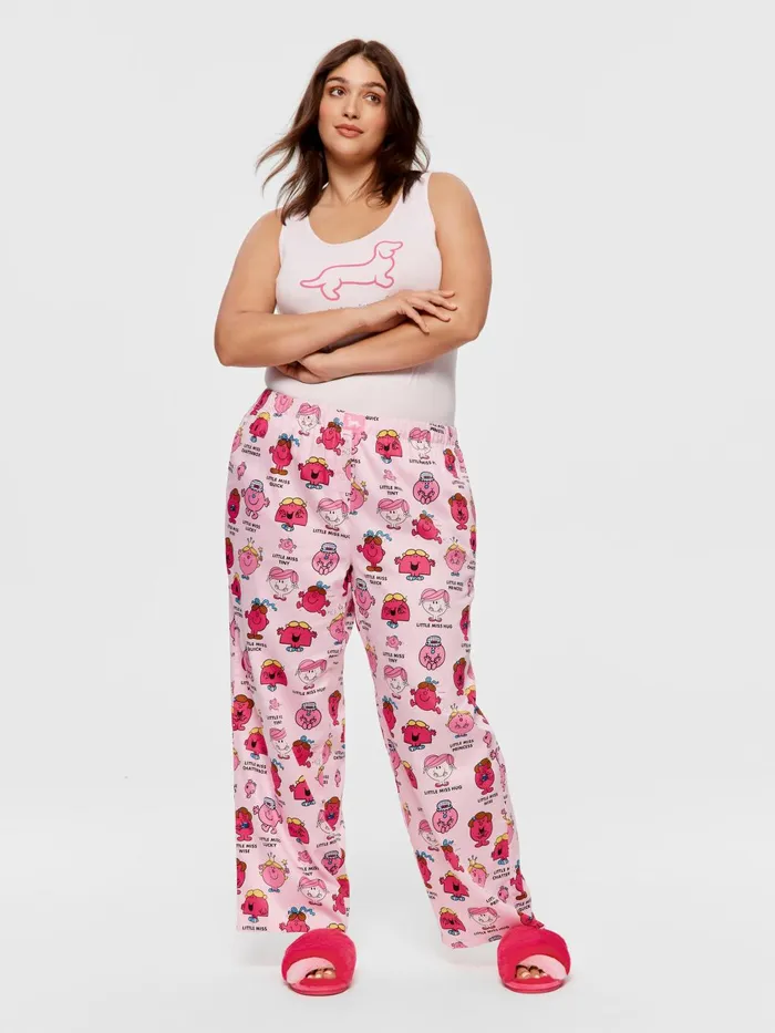 Women PA Plus Little Miss Character Classic Pj Pant Multi Peter Alexander Pants Women PA Plus Little Miss Character Classic Pj Pant Multi Peter Alexander Pants